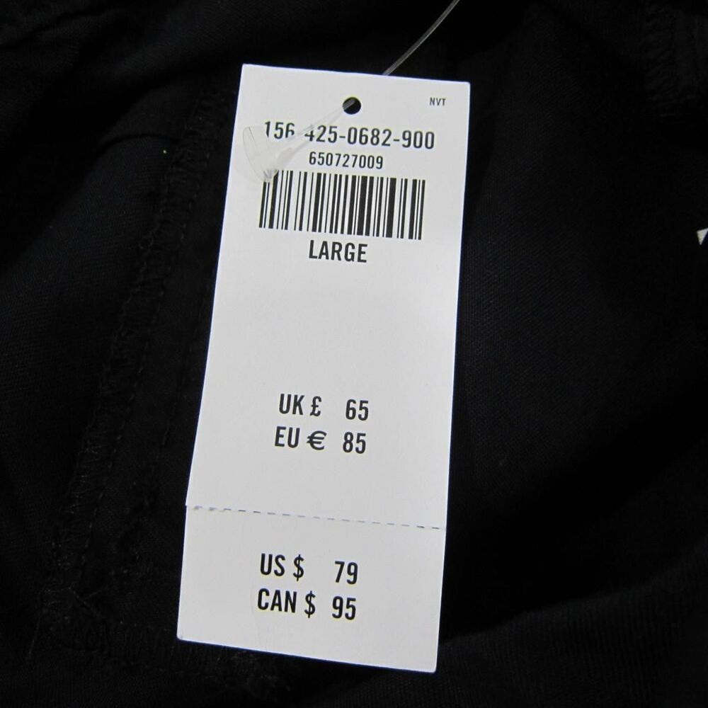 Abercrombie & Fitch Pleated Hi-Rise Wide Leg Dress Pants Black Size L New! - Picture 9 of 12
